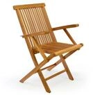 VCM Gartenstuhl Gartenstuhl Hochlehner Klappstuhl Holz Teak (1 St)