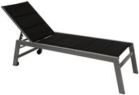 DEGAMO Rollliege GIRONA, 1 St., hohe Ausf&uuml;hrung 42,5cm, Gestell Aluminium,