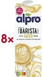 Alpro Pflanzenmilch Barista Hafer, 8x 1 Liter, Milchalternative / Haferdrink