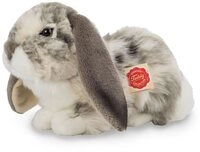 Teddy Hermann&reg; Kuscheltier Widderkaninchen liegend grau-wei&szlig;, 30 cm, zum Teil aus