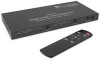 FeinTech HDMI-Splitter VAX04101 HDMI eARC Pass Switch 3 In 1 Out + eARC-Soundbar,