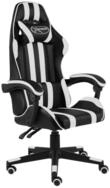 vidaXL B&uuml;rostuhl Gaming-Stuhl Schwarz und Wei&szlig; Kunstleder (1 St)