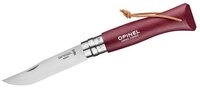 Opinel Fischmesser Opinel No 08 Colorama Earth burgundy Taschenmesser