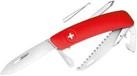 SWIZA Taschenmesser Taschenmesser rote Anti-Rutsch-Griffschalen S&auml;ge weitere 10