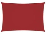 vidaXL Sonnensegel Sonnensegel Oxford-Gewebe Rechteckig 3x6 m Rot, (1-tlg)