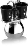 BIALETTI Espressokocher, zwei Espressi gleichzeitig zubereiten, 90 ml,