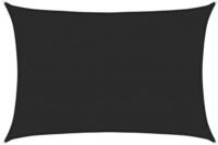 vidaXL Sonnensegel Sonnensegel 160 g/m&sup2; Schwarz 5x6 m HDPE, (1-tlg)