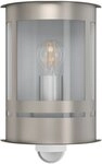 EGLO Wandleuchte Tribano Au&szlig;en-Wandlampe, Au&szlig;enleuchte, silber, Wandleuchte, E27,