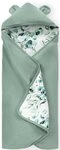 Babydecke Baby Einschlagdecke, Snuggle N Dream leaves Mint/gr&uuml;n, Hauck, Baby
