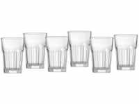Ritzenhoff & Breker Gläser-Set Riad, Glas, Facetten-Optik, 6-teilig