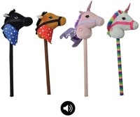Happy People Steckenpferd Steckenpferd Pferd oder Einhorn 68cm mit Sound 4fach
