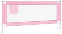 vidaXL Bettschutzgitter, Kleinkind-Bettschutzgitter Rosa 200x25 cm Stoff