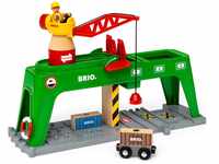 BRIO® Spielzeugeisenbahn-Erweiterung BRIO® WORLD, Bahn Verlade-Terminal,...
