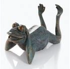 esotec Wasserspeier Figur liegender Frosch Lazy Frog mit Schlauch 1,4m...