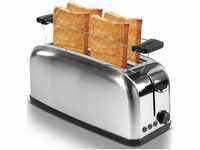 STEINBORG Toaster SB-2070, 2 lange Schlitze, für 4 Scheiben, 1400 W, Edelstahl