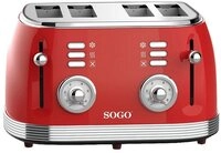Sogo Toaster SOGO Human Technology 4-Scheiben-Toaster Kontrollleuchte, Toastfunkti,
