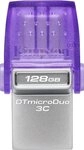 Kingston DATATRAVELER&reg; MICRODUO&trade; 3C 128GB USB-Stick (USB 3.2,...