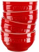 4 Staub Keramik-Sch&uuml;sseln - rot