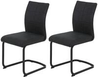 Tchibo - 2 Hela St&uuml;hle &raquo;Pia&laquo; - 42x59x89cm - anthrazit -