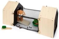 small foot Hasenstall mit Auslauf - braun