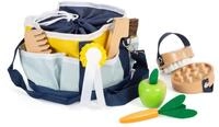 small foot Spielzeug-Pferdepflege-Set mit Tasche - blau