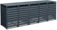 Tchibo - M&uuml;lltonnenbox - 332x80x116cm - anthrazit - Blech