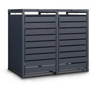 Tchibo - M&uuml;lltonnenbox - 132x80x116cm - anthrazit - Blech