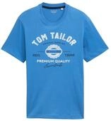 Tom Tailor T-Shirt mit Logo - Herren - Gr. XXL - blau