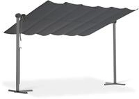Leco Sonnendach - 400x250x220cm - silber - Polyester / Aluminium / Stahl