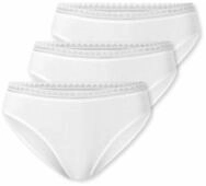 3 Schiesser Rio-Slips - Damen - Gr. 36 - wei&szlig;