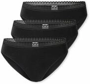 3 Schiesser Rio-Slips - Damen - Gr. 36 - schwarz