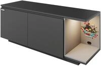 roba Minecraft TV Lowboard - 125x39x50cm - schwarz - Holz / Holz