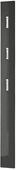 Tchibo - Garderobenpaneel mit silberfarbenen Haken - 15x3x170cm - silber -