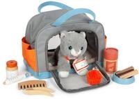 small foot Katze mit Tasche und Pflege-Set - mehrfarbig