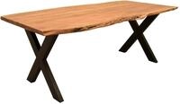 deVries Esstisch &raquo;Catania&laquo; - 160x90x77cm - schwarz - Akazienholz / Metall