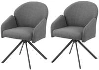 Tchibo - 2 Hela Armlehnenst&uuml;hle &raquo;Holly&laquo; - 56,5x61x84cm - grau -