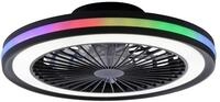 Tchibo - Just Light Deckenventilator &raquo;Brandon&laquo; - 53,5x53,5x19,5cm - schwarz -