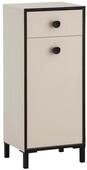Tchibo - Highboard &raquo;Edda&laquo; 1 T&uuml;r und 1 Schublade - 40,5x33x96,5cm - schwarz - Holz