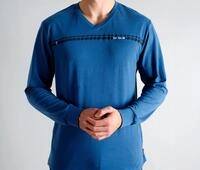 Tom Tailor Pyjama &raquo;Maine&laquo; - Herren - Gr. M - blau
