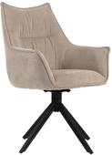 deVries Diningsessel &raquo;Ginosa&laquo; - 62x66x90cm - schwarz - Polyester / Metall