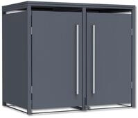 Tchibo - M&uuml;lltonnenbox mit Trethebel f&uuml;r 2 M&uuml;lltonnen &aacute; 240 l - 132x80x116cm -