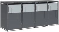Tchibo - M&uuml;lltonnenbox - 265x80x116cm - anthrazit -