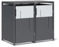 Tchibo - M&uuml;lltonnenbox - 132x80x116cm - anthrazit -