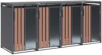 Tchibo - M&uuml;lltonnenbox - 265x80x116cm - anthrazit -