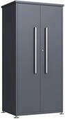 Tchibo - Metall-Gartenschrank - 90x65x187cm - anthrazit -