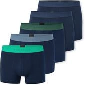 5 Schiesser Shorts - Herren - Gr. S/4 - dunkelblau