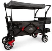 small foot Bollerwagen mit Dach und Regencover - dunkelgrau