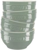4 Staub Keramik-Sch&uuml;sseln, ca. 12 cm, eukalyptus