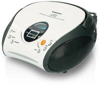 Lenco &raquo;Scd-24 Boombox&laquo; CD-Player mit Radio und Kopfh&ouml;reranschluss - wei&szlig;