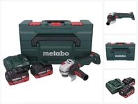 metabo Akku-Winkelschleifer WB 18 LT BL 11-125 Quick, max. 10000 U/min, 2 x 8 Ah LiHD